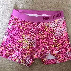 Nike pro spandex shorts